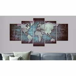 Tableau Cartes du monde Sapphire Map - PD11450-200-100