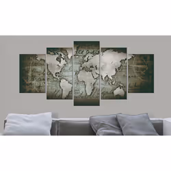 Tableau Cartes du monde Emerald Map - PD11451-200-100