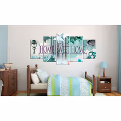 Tableau Vintage Key on the emerald background - PD12313-200-100