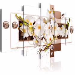 Planete Discount PD11026-200-100, Orchidées, Marron, Blanc, Panneaux MDF, 2000 mm, 1000 mm