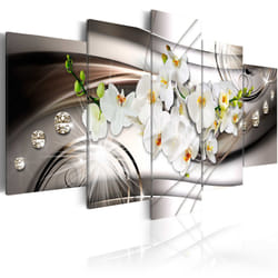 Tableau Fleurs Orchid with Diamonds - PD11031-200-100
