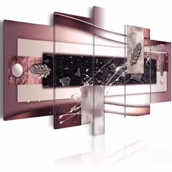 Planete Discount PD8664-200-100, Moderne, Bourgogne, Or, Rose, Panneaux MDF, 2000 mm, 20 mm, 1000 mm