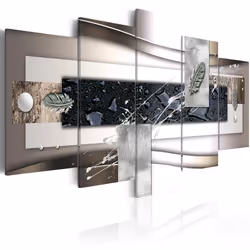 Planete Discount PD8665-200-100, Moderne, Noir, Marron, Or, Gris, Panneaux MDF, 2000 mm, 20 mm, 1000 mm