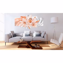 Tableau Fleurs Coral Lilies - PD11035-200-100