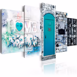 Planete Discount PD12315-100-50, Bleu, Gris, Blanc, Panneaux MDF, 1000 mm, 20 mm, 500 mm