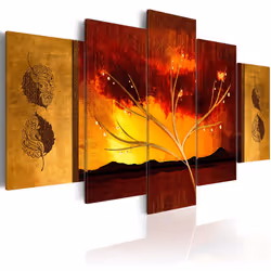Planete Discount PD9815-100-50, Arbres, Marron, Orange, Jaune, Panneaux MDF, 1000 mm, 20 mm, 500 mm