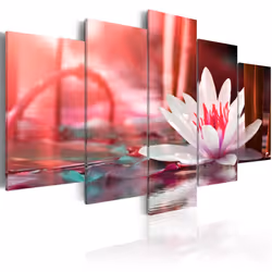 Planete Discount PD11042-200-100, Fleurs variées, Bleu, Rose, Rouge, Blanc, Panneaux MDF, 2000 mm, 1000 mm