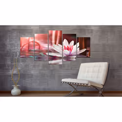 Tableau Fleurs Amaranthine Lotus - PD11042-200-100