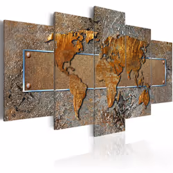 Planete Discount PD11453-200-100, Marron, Gris, Jaune, Panneaux MDF, 2000 mm, 20 mm, 1000 mm