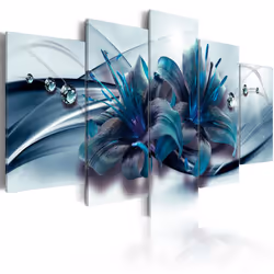 Planete Discount PD11046-200-100, Lys, Noir, Bleu, Gris, Turquoise, Blanc, Panneaux MDF, 2000 mm, 1000 mm