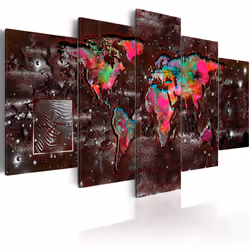 Planete Discount PD11456-200-100, Multicolore, Rouge, Argent, Panneaux MDF, 2000 mm, 20 mm, 1000 mm