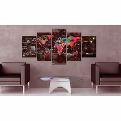 Tableau Cartes du monde Colourful Extravagance - PD11456-200-100