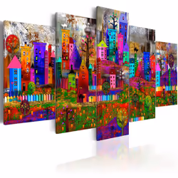 Planete Discount PD9820-200-100, Ville et village, Multicolore, Panneaux MDF, 2000 mm, 20 mm, 1000 mm