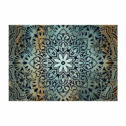 Planete Discount PD14233-100-70 papier-peint Papier peint non tissé Noir, Orange, Turquoise