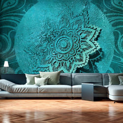 Papier peint intissé Orient Azure Flower - PD14237-400-280