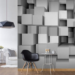 Planete Discount PD12910-100-70 papier-peint Papier peint non tissé Gris