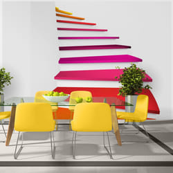 Papier peint intissé 3D et Perspective Colorful stairs - PD12914-400-280