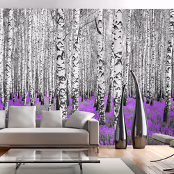Planete Discount PD14297-400-280, Papier peint non tissé, Noir, Violet, Blanc, Noir Et Blanc, Violet, 120 g/m², Purple asylum ...