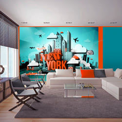 Papier peint intissé Street art Welcome New York - PD14665-400-280