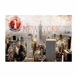 Papier peint intissé Ville et Architecture New York - POST AGE STAMP - PD14789-400-280