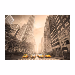 Papier peint intissé Ville et Architecture New York taxi - sepia - PD14794-400-280