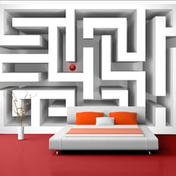 Papier peint intissé Abstractions Ice labyrinth - PD13009-400-280