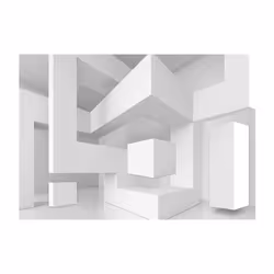 Planete Discount PD12915-100-70 papier-peint Papier peint non tissé Gris, Blanc