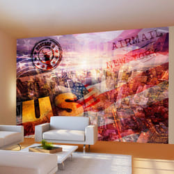 Papier peint intissé Street art New York - patriotic theme - PD14666-400-280