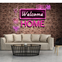 Papier peint intissé Textes Welcome home - PD14757-400-280