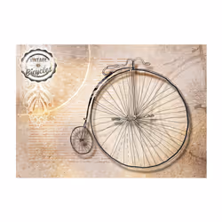 Papier peint intissé Vintage et Retro Vintage bicycles - sepia - PD15024-400-280