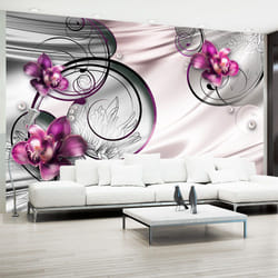 Planete Discount PD13445-350-245 papier-peint Papier peint non tissé Noir, Gris, Perle, Rose, Violet