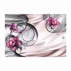 Planete Discount PD13445-350-245 papier-peint Papier peint non tissé Noir, Gris, Perle, Rose, Violet