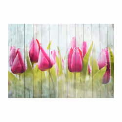 Planete Discount PD13446-100-70 papier-peint Papier peint non tissé Vert, Rose, Blanc