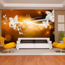 Papier peint intissé Fonds et Dessins Snow flower - PD13778-400-280