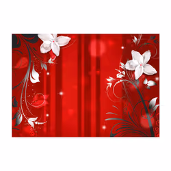 Planete Discount PD13449-350-245 papier-peint Papier peint non tissé Gris, Rouge, Blanc