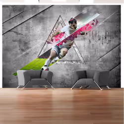 Planete Discount PD14155-400-280, Papier peint non tissé, Vert, Gris, Rose, Rose, Gris, Vert, Persévérance, 4000 mm, 50 cm