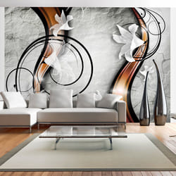 Papier peint intissé Fonds et Dessins Lily on a stone - PD13786-400-280