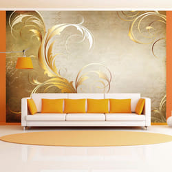 Papier peint intissé Fonds et Dessins Gold leaf - PD13787-400-280