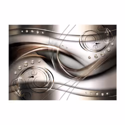 Planete Discount PD13013-200-140 papier-peint Papier peint non tissé Beige, Or, Perle