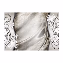 Planete Discount PD13450-100-70 papier-peint Papier peint non tissé Gris, Argent, Blanc