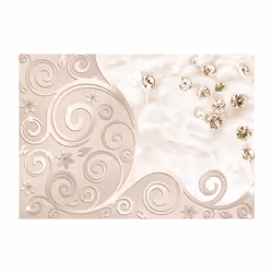 Planete Discount PD13791-100-70 papier-peint Papier peint non tissé Beige, Or, Rose, Blanc