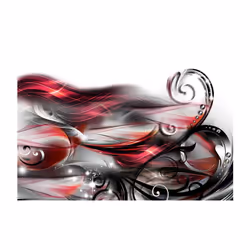 Planete Discount PD13016-100-70 papier-peint Papier peint non tissé Noir, Gris, Rouge, Argent, Blanc