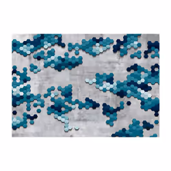 Planete Discount PD13022-200-140 papier-peint Papier peint non tissé Bleu, Gris