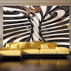 Planete Discount PD13025-300-210, Papier peint non tissé, Noir, Blanc, Noir Et Blanc, 120 g/m², Anise caramel, 3000 mm