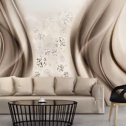 Planete Discount PD13037-400-280, Papier peint non tissé, Beige, Blanc, Beige, Blanc, 120 g/m², Diamond rain, 4000 mm