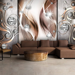 Papier peint intissé Abstractions Brown and Diamonds - PD13044-400-280