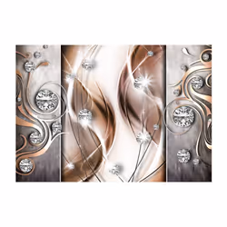 Papier peint intissé Abstractions Brown and Diamonds - PD13044-400-280