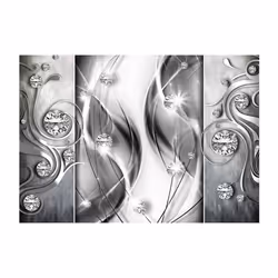 Papier peint intissé Abstractions Diamonds in Silver - PD13045-400-280