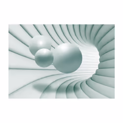Planete Discount PD12922-200-140 papier-peint Papier peint non tissé Vert, Gris, Blanc