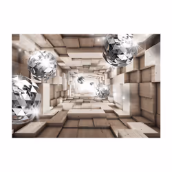 Papier peint intissé Abstractions In A Wooden Tunnel - PD13048-400-280